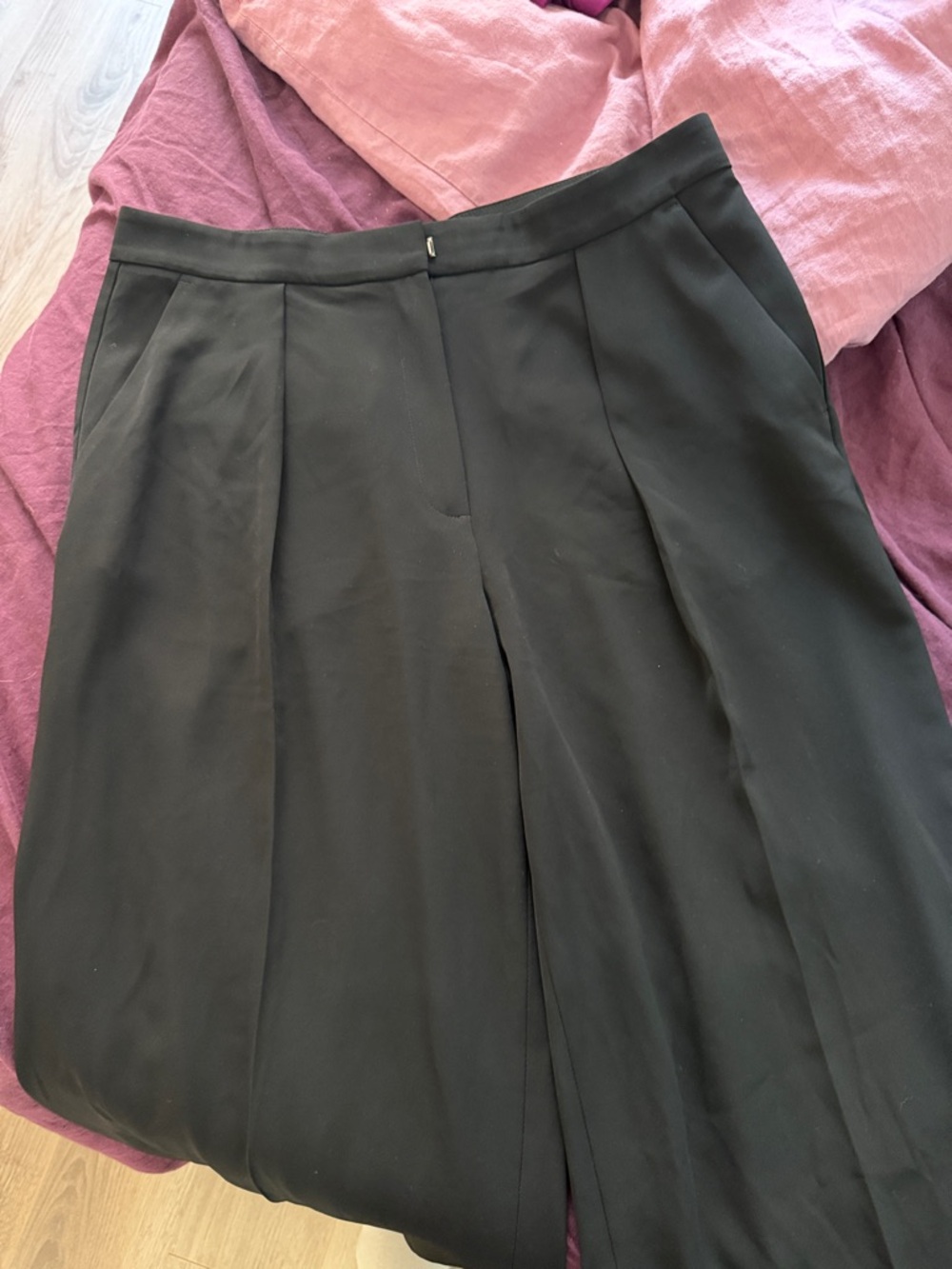 H&M Pleated Wide Leg Trousers